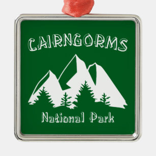 Cairngorms nationalpark Scotland Julgransprydnad Metall