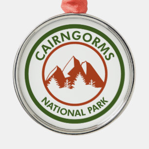 Cairngorms nationalpark Scotland Julgransprydnad Metall