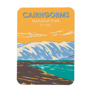 Cairngorms nationalpark Scotland Loch Etchachan Magnet