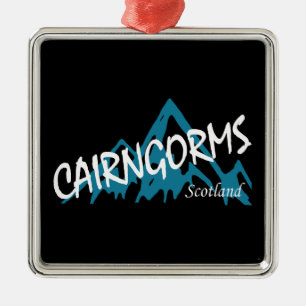 Cairngorms nationalpark Scotland Mountains Julgransprydnad Metall