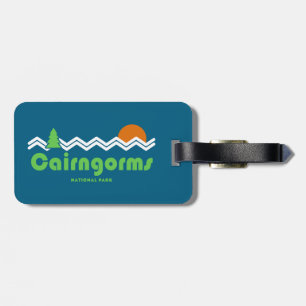 Cairngorms nationalpark Scotland Retro Bagagebricka
