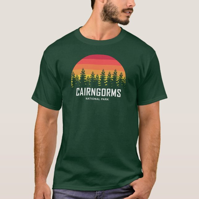 Cairngorms nationalpark Scotland T Shirt (Framsida)