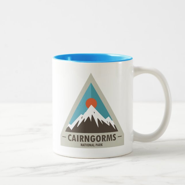 Cairngorms nationalpark Scotland Två-Tonad Mugg (Höger)