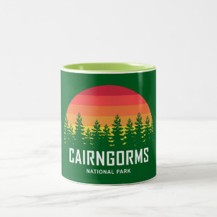 Cairngorms nationalpark Scotland Två-Tonad Mugg