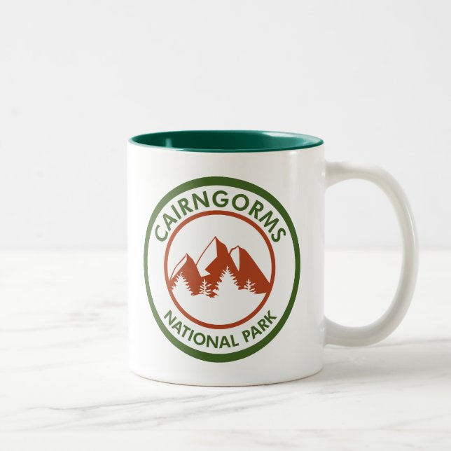 Cairngorms nationalpark Scotland Två-Tonad Mugg (Höger)