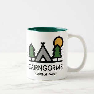 Cairngorms nationalpark Scotland Två-Tonad Mugg