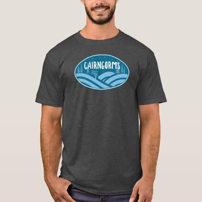 Cairngorms nationalpark Scotland utomhus T Shirt (Framsida)