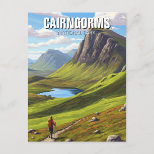 Cairngorms nationalpark Scotland Vykort