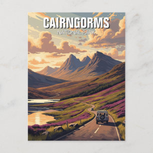 Cairngorms nationalpark Scotland Vykort