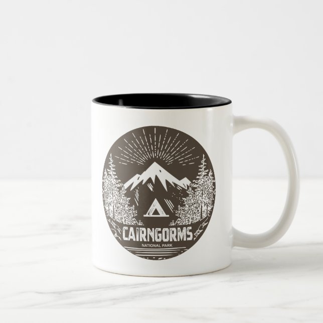 Cairngorms nationalpark Skottland Två-Tonad Mugg (Höger)