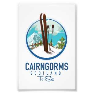 Cairngorms Skottland logotyp Fototryck