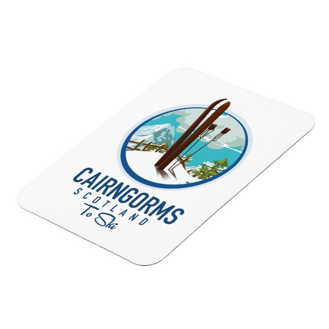 Cairngorms skottland logotyp magnet (Vänstra Sidan)