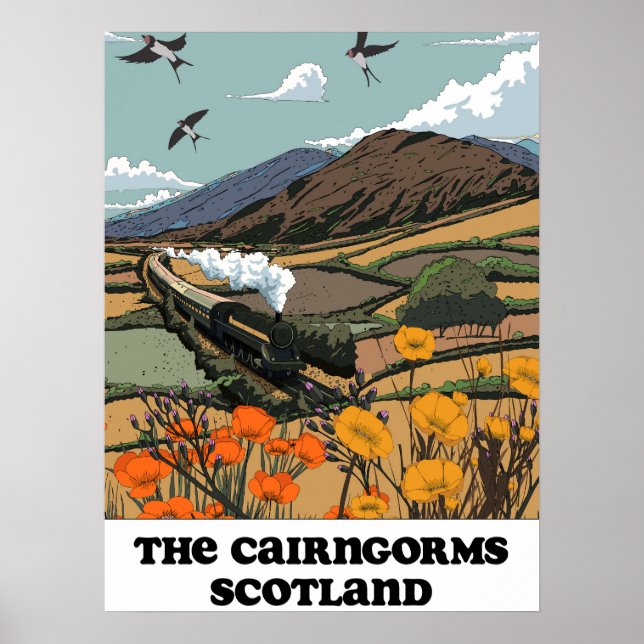 Cairngorms Skottland Poster (Framsidan)