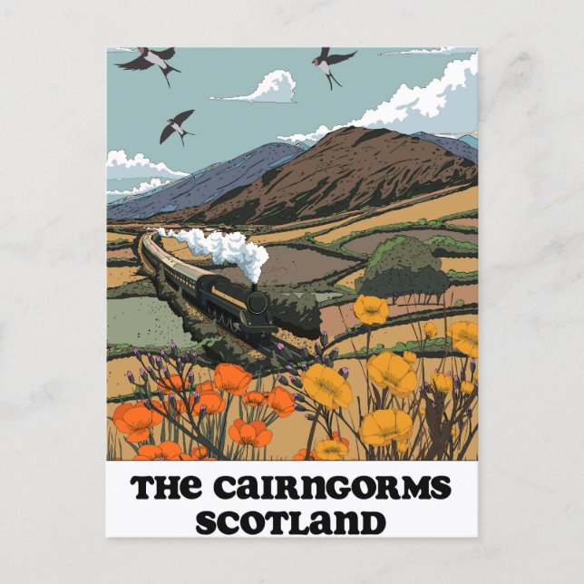 Cairngorms Skottland Vykort (Framsida)