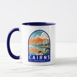 Cairns Australia Travel Art Vintage Mugg