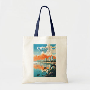 Cairns Australia Travel Art Vintage Tygkasse