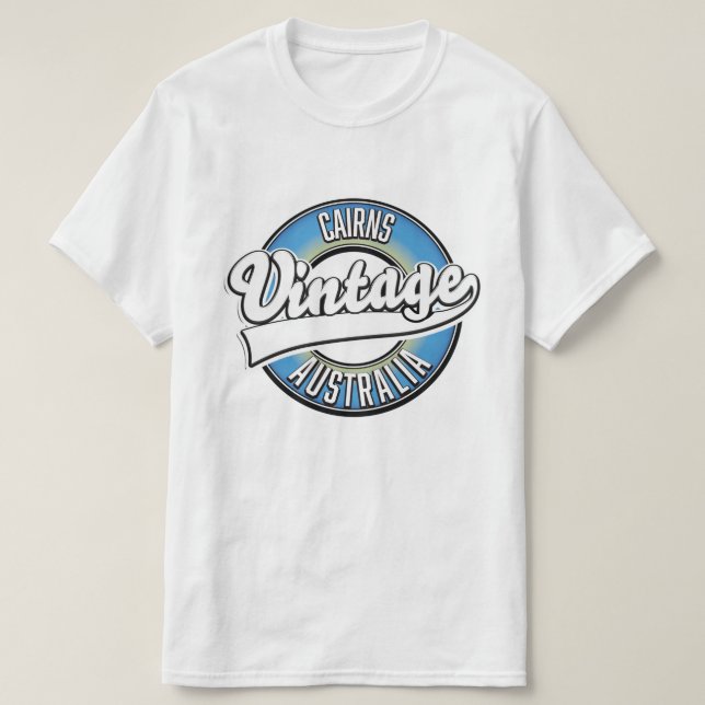 Cairns Australia vintage logotyp. T Shirt (Design framsida)