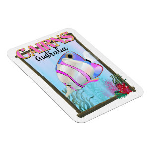 Cairns Australien Semester affisch Magnet