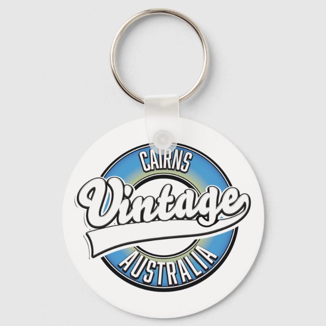 Cairns Australien vintage logotyp. Nyckelring (Framsida)