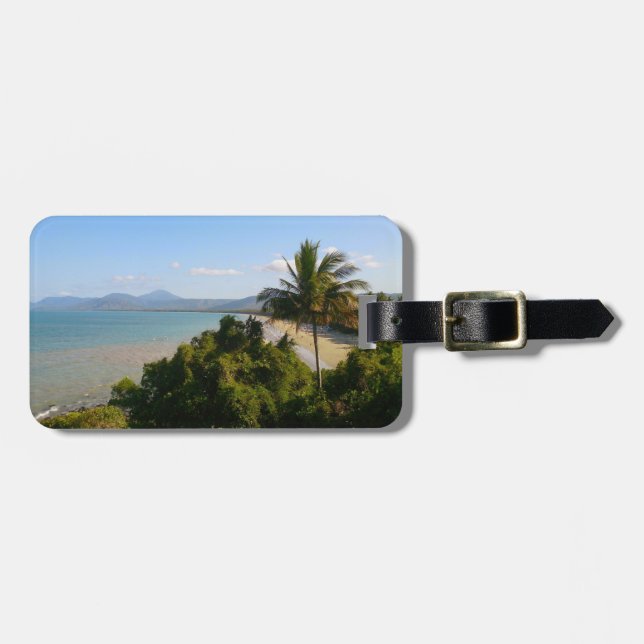Cairns Beach Luggage Tag Bagagebricka (Horisontell Framsida)