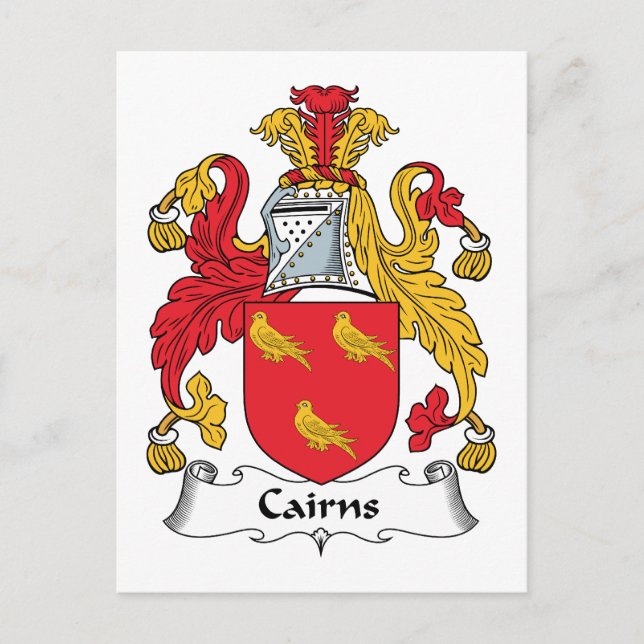Cairns Family Crest Vykort (Framsida)
