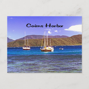 Cairns Harbor Queensland Australien Vykort