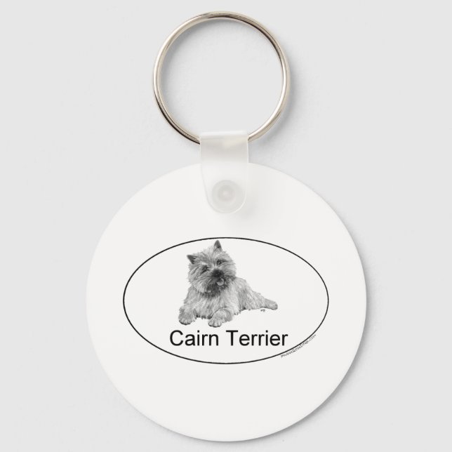 Cairnterrier Nyckelring (Framsida)