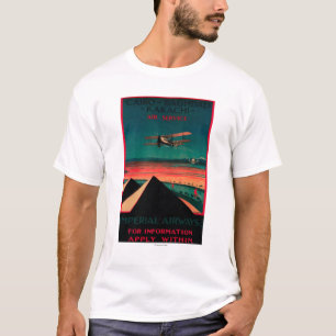 Cairo - Bagdad - Karachi luftvintage affisch Tee