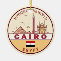 Cairo Egypten City Skyline Emblem