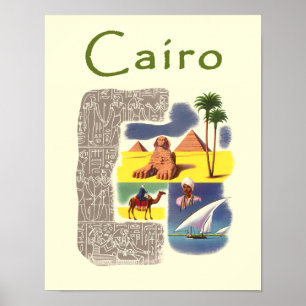 Cairo egypten reser affischen poster