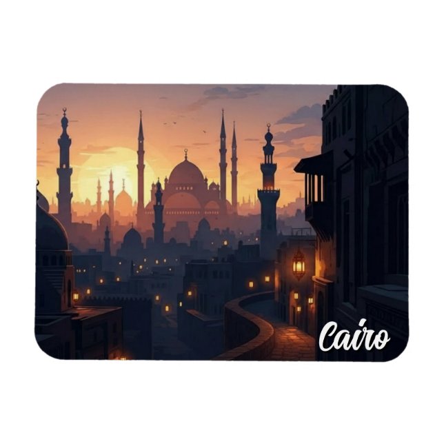Cairo Egypten Resor Magnet (Horisontell)