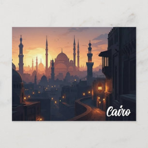 Cairo Egypten Resor Vykort