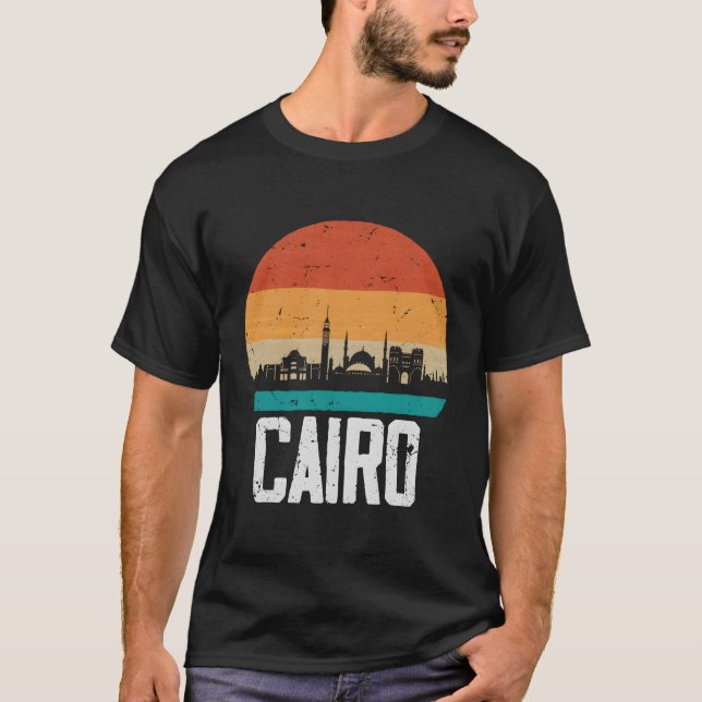 Cairo Egypten Skyline Cairo T Shirt (Framsida)