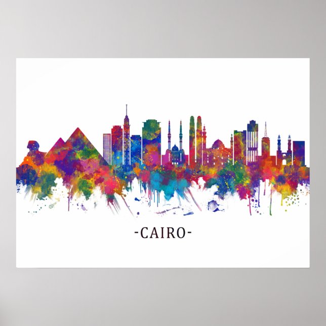 Cairo Egypten Skyline Poster (Framsidan)