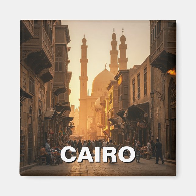 Cairo Egypten Travel Magnet (Framsidan)