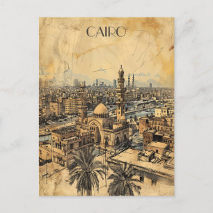 Cairo Egypten Travel Vykort