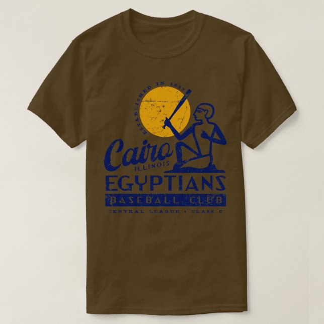 Cairo Egyptians Baseball T Shirt (Design framsida)