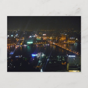 Cairo flodnile natt vykort