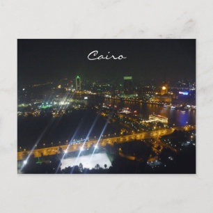 cairo ljus night vykort