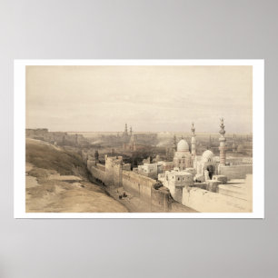 Cairo tittar väster, från "egypten och Nubia", Poster