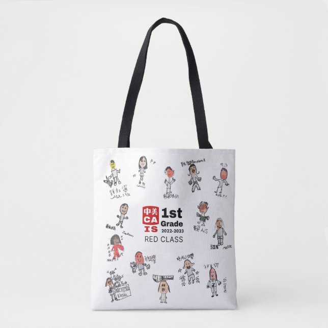 CAIS 1:a Klass 2023 Tote Bag - Red Class Tygkasse (Framsida)