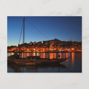 Cais da Ribeira of Oporto, Portugal Vykort