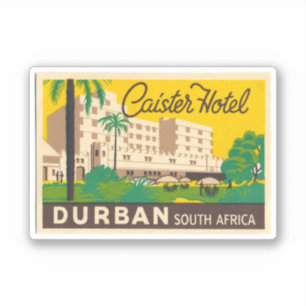 Caiseter Hotel Durban South Afrika Sticker Klistermärken