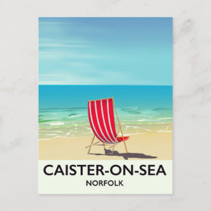 Caister-on-Sea Kustresor affisch Vykort
