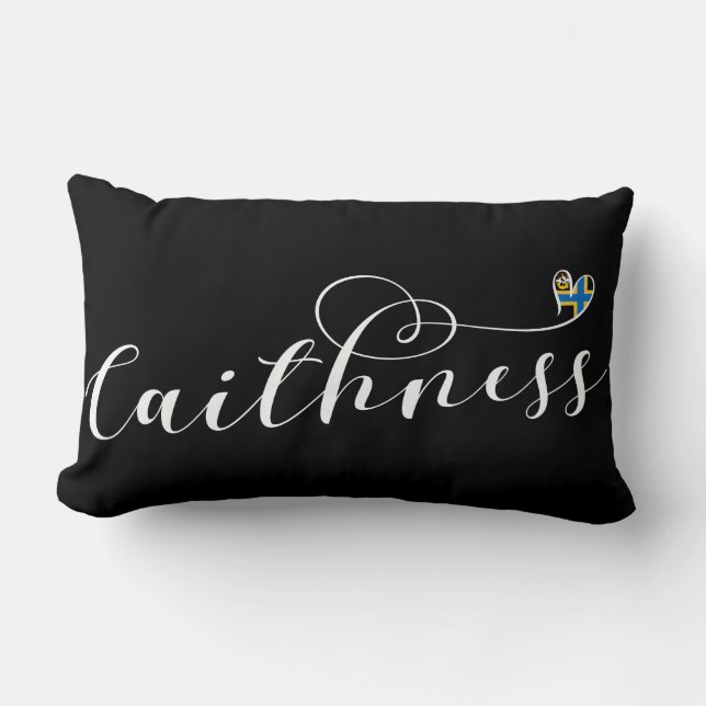 Caithness Heart Flagga, Skottland Lumbarkudde (Framsida)