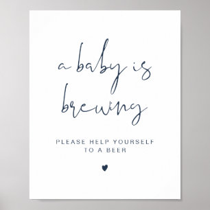 CAITLIN: Blå A Baby är ett blått brödtecken Poster