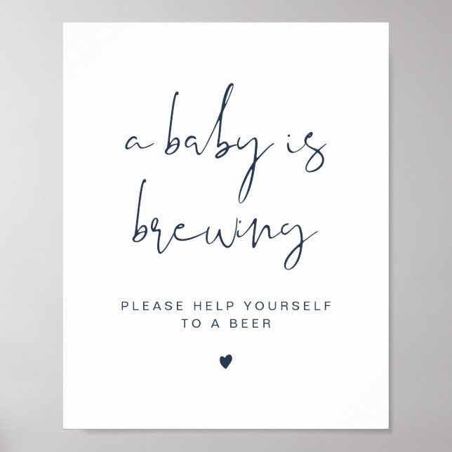 CAITLIN: Blå A Baby är ett blått brödtecken Poster (Framsidan)