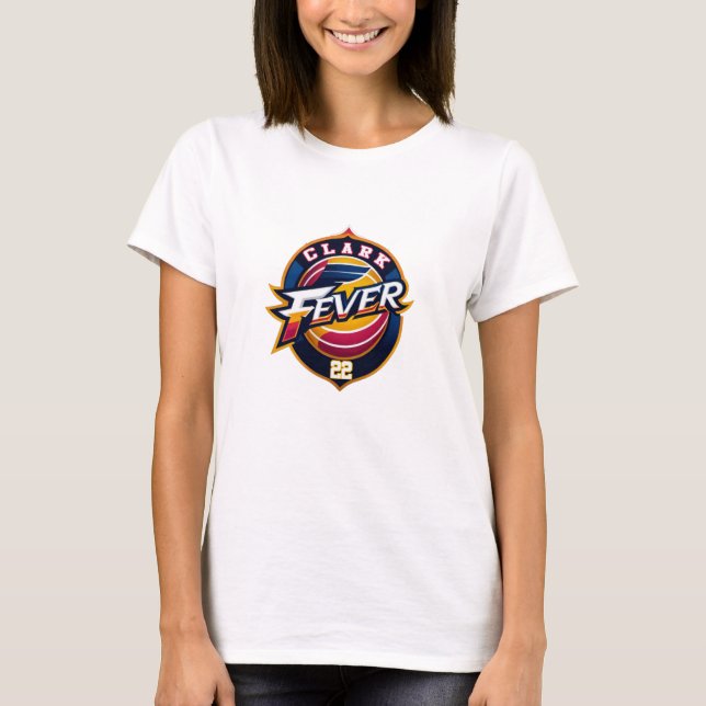 Caitlin Clark Indiana Fever Basketball T Shirt (Framsida)