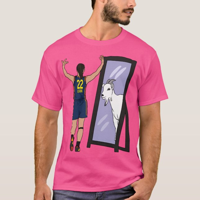Caitlin Clark Spegel Goat (Indiana) T Shirt (Framsida)