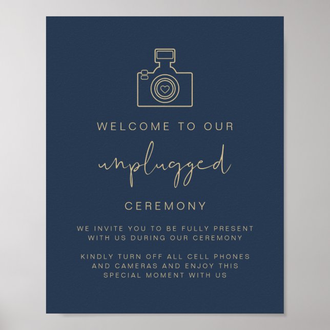 CAITLIN-flaggan för den blå Ceremony Bröllop utan  Poster (Framsidan)